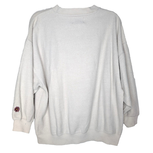 VTG 90s Express Athleisure Embroidered Collegiate Academia Crew Neck Sweatshirt - Picture 5 of 7